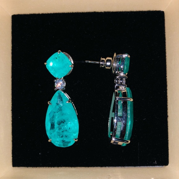 Simulated Emerald Earrings Inspired Angeli… - Picture 5 of 9